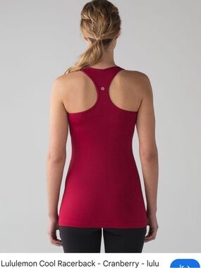 lululemon athletica Racerback Tank Top in Cranberry Red